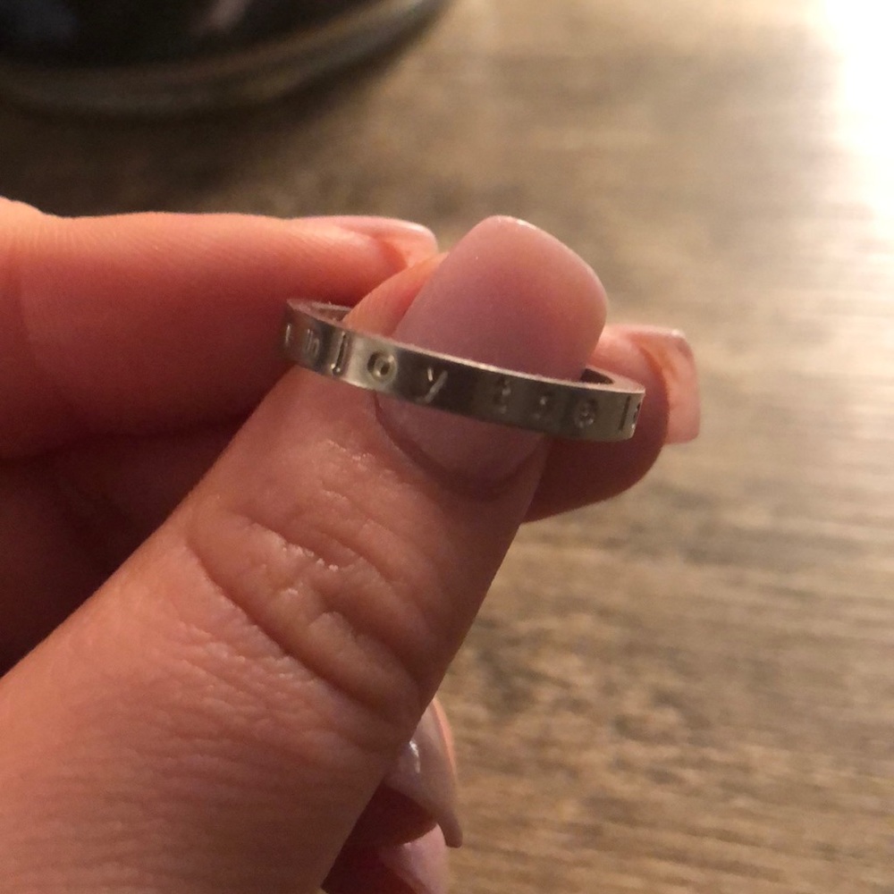 Enjoy the Journey Mantra Band Ring